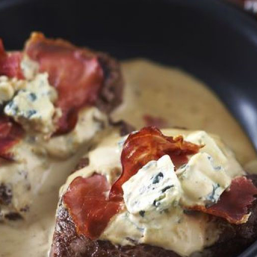 Pavés de bœuf à la fourme d’Ambert