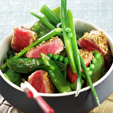 Salade de bœuf aux légumes verts                  