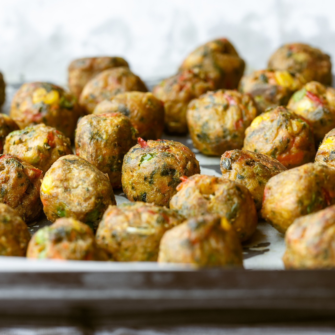 Boulettes de boeuf épicées et lentilles à la crème